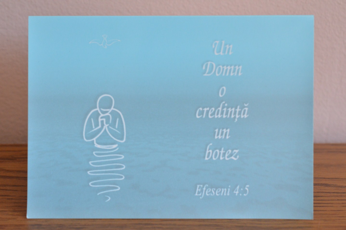 Felicitare botez - Un Domn, o credinta, un botez Felicitare botez - Un Domn, o credinta, un botez