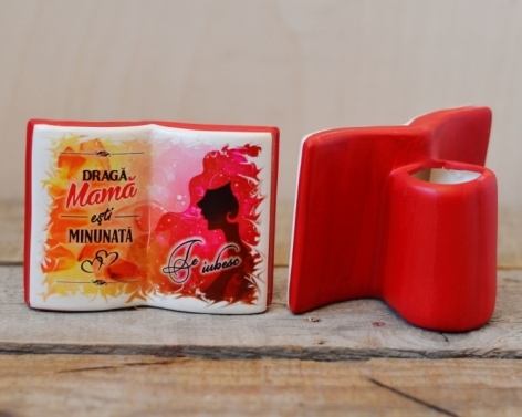 Suport creioane - DRAGA MAMA   10x7.5x7 cm Suport creioane - DRAGA MAMA   10x7.5x7 cm