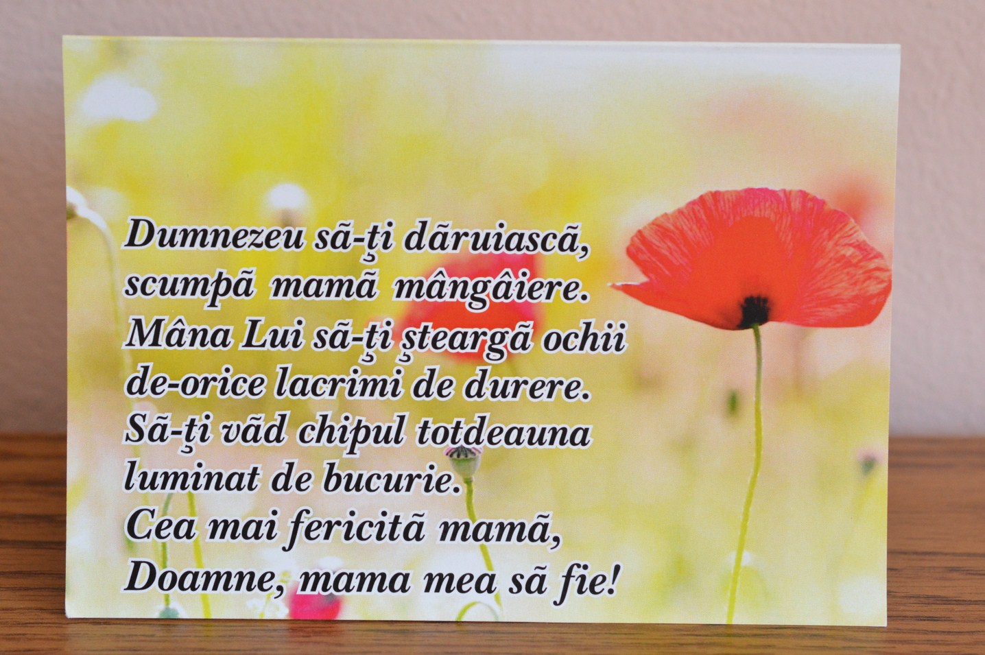 Felicitare A6 - Dumnezeu sa-ti daruiasca, scumpa mama Felicitare A6 - Dumnezeu sa-ti daruiasca, scumpa mama