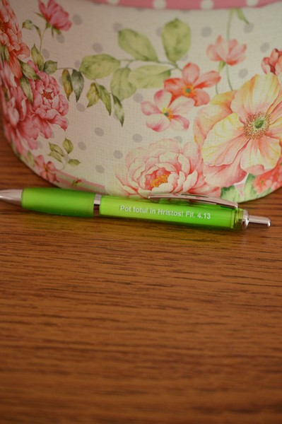 Pix cu meaj crestin - Pot totul in Hristos! - (VERDE) Pix cu meaj crestin - Pot totul in Hristos! - (VERDE)