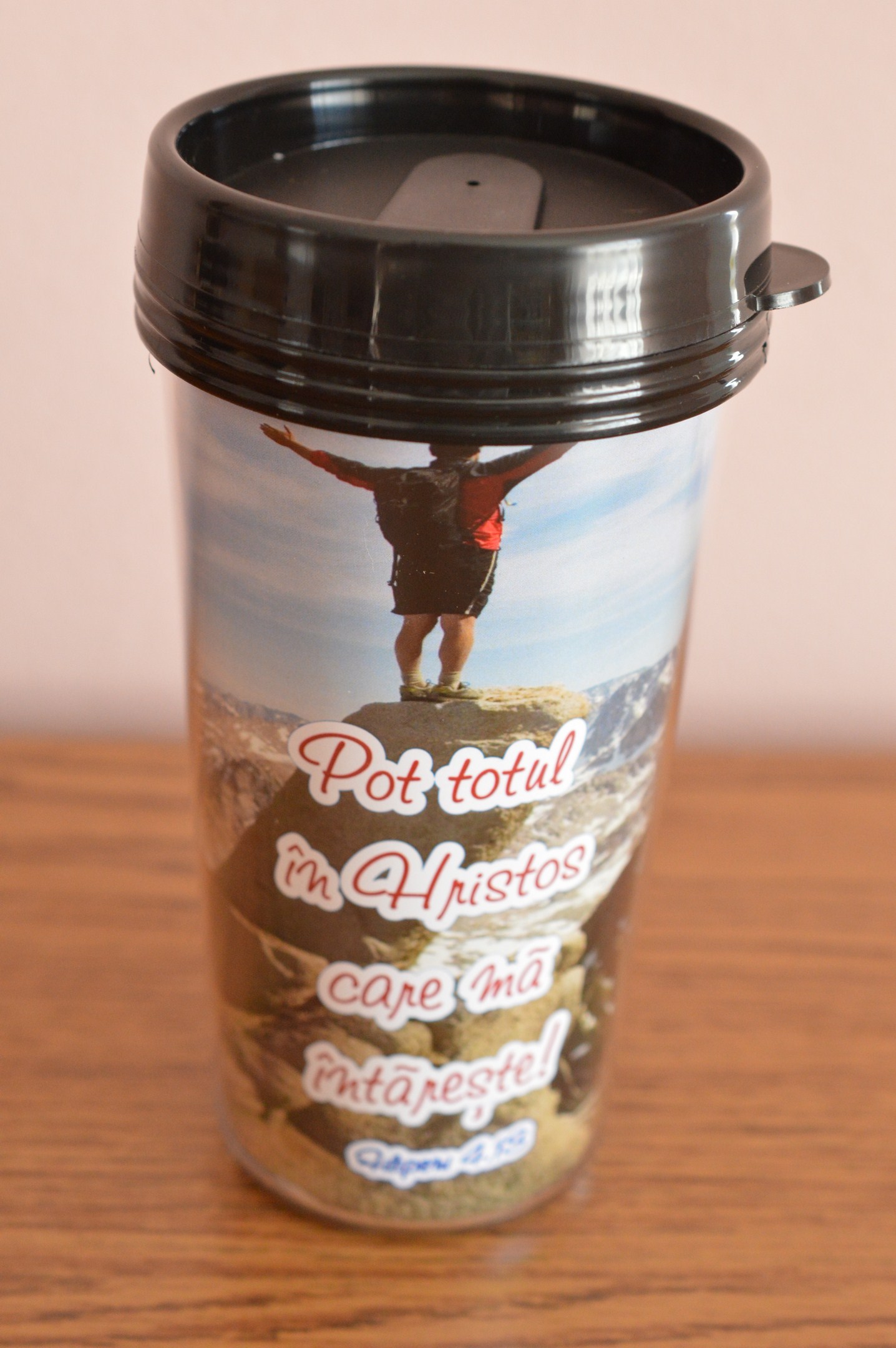 Cana termoizolanta Pot totul in Hristos care ma intareste Cana termoizolanta Pot totul in Hristos care ma intareste