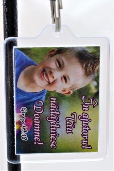 Breloc cu mesaj- In ajutorul tau/Cand ma va chema Breloc cu mesaj- In ajutorul tau/Cand ma va chema