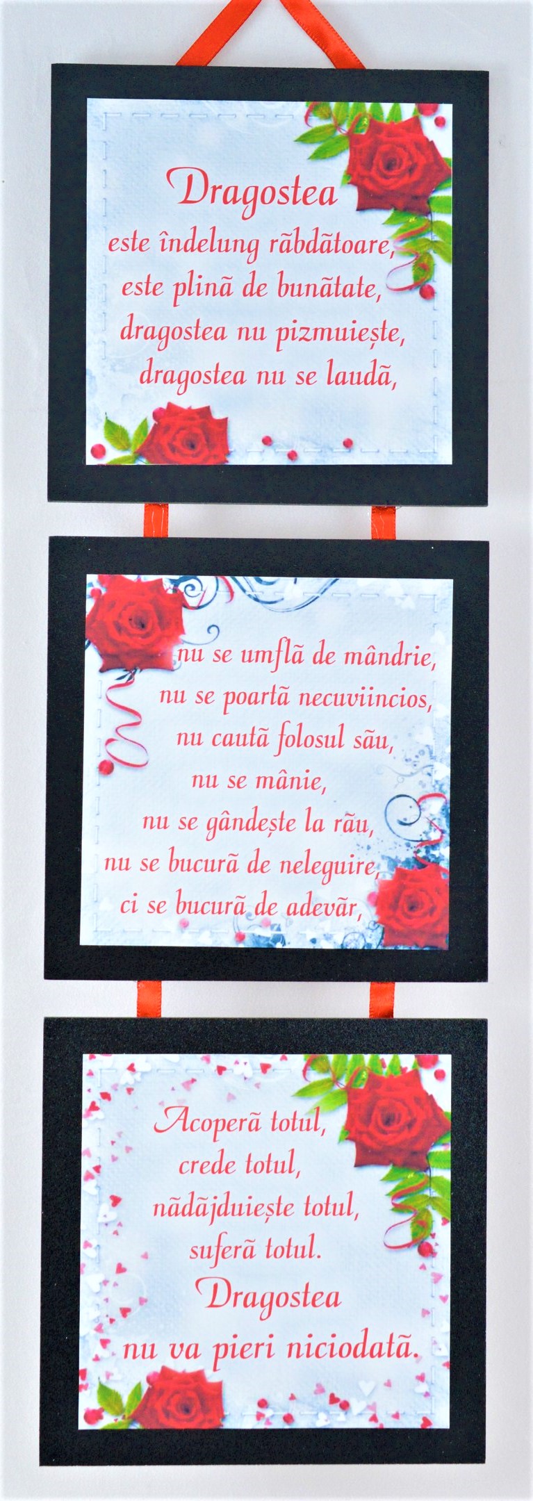 Set 3 mini tablouri - Dragostea Set 3 mini tablouri - Dragostea