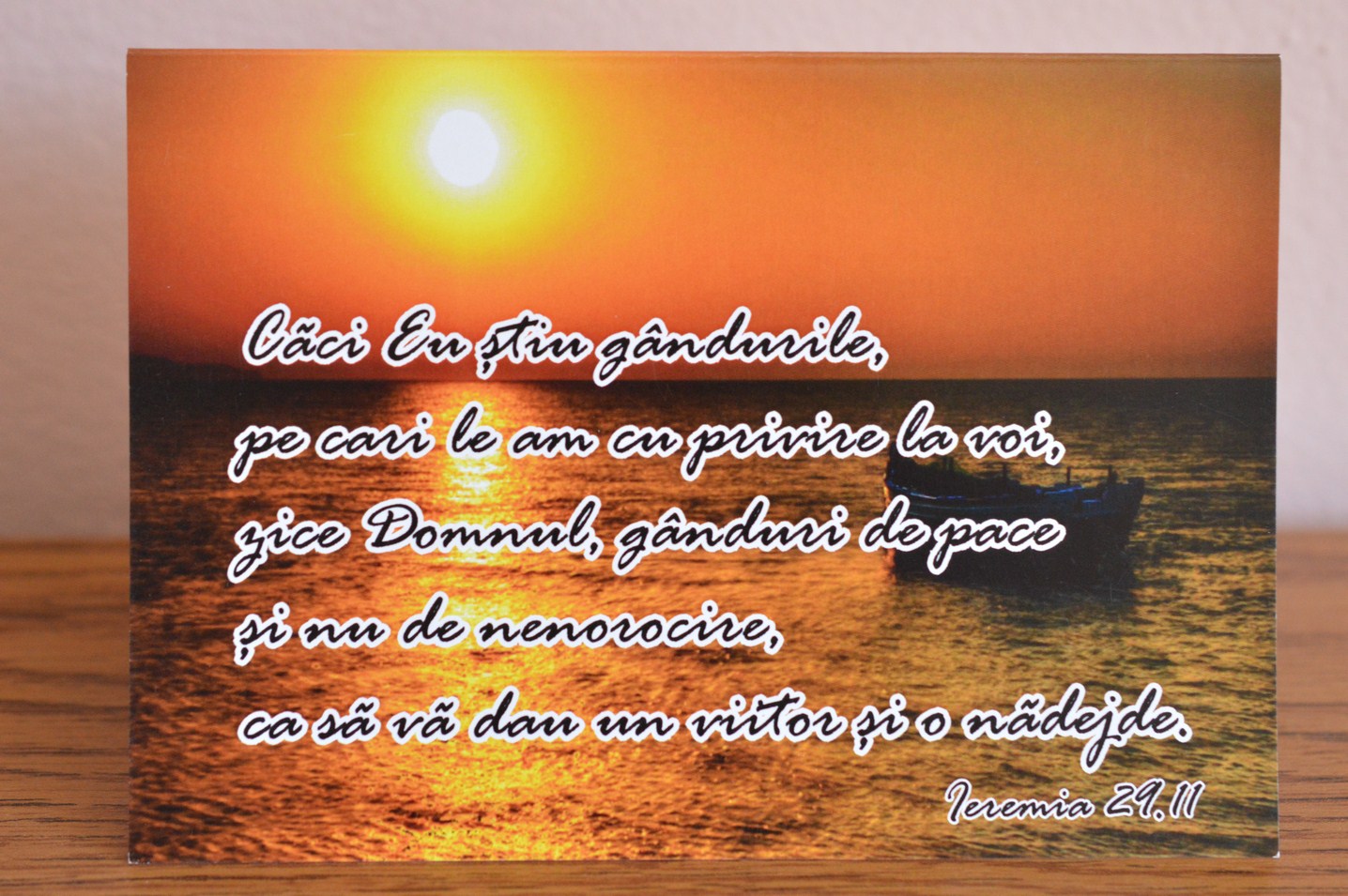 Felicitare A6 - Caci Eu stiu gandurile pe care le am cu privire la voi Felicitare A6 - Caci Eu stiu gandurile pe care le am cu privire la voi