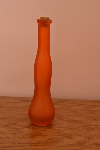 VAZA DIN STICLA MATA PORTOCALIU VAZA DIN STICLA MATA PORTOCALIU