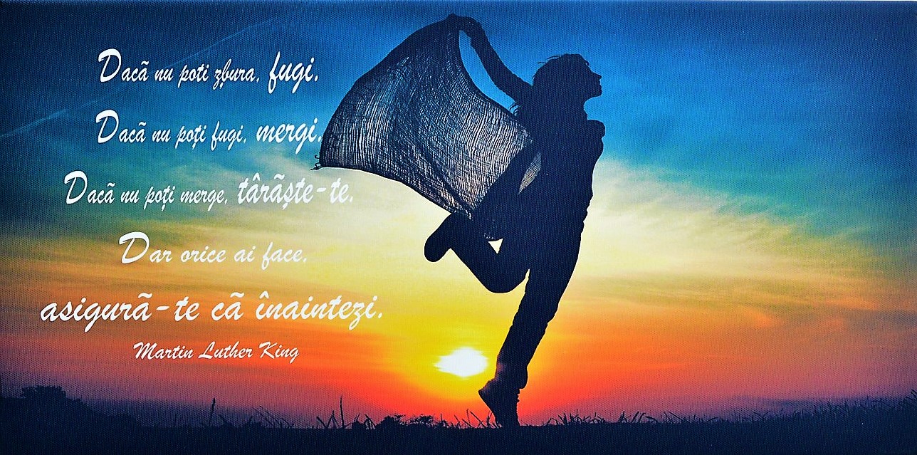 Tablou canvas - Asigură-te că înaintezi (25x50 cm) Tablou canvas - Asigură-te că înaintezi (25x50 cm)