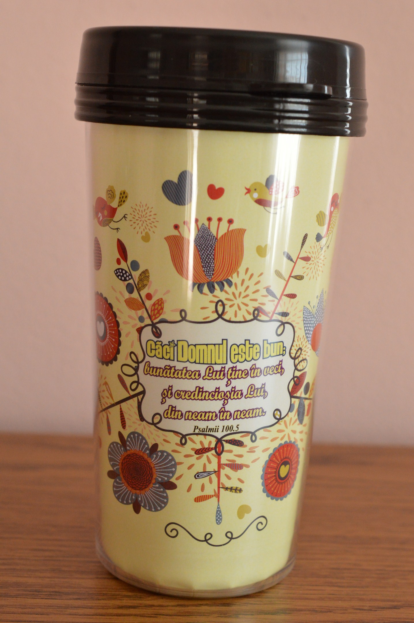 Cana termoizolanta -  Domnul este bun (9x17cm)