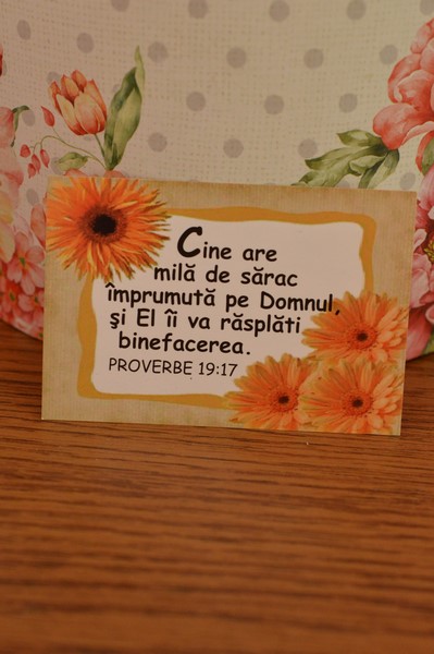 Card cu verset-Cine are mila de sarac Card cu verset-Cine are mila de sarac