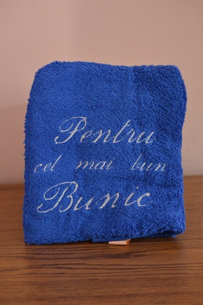 Prosop personalizat- Pentru cel mai bun bunic (albastru)