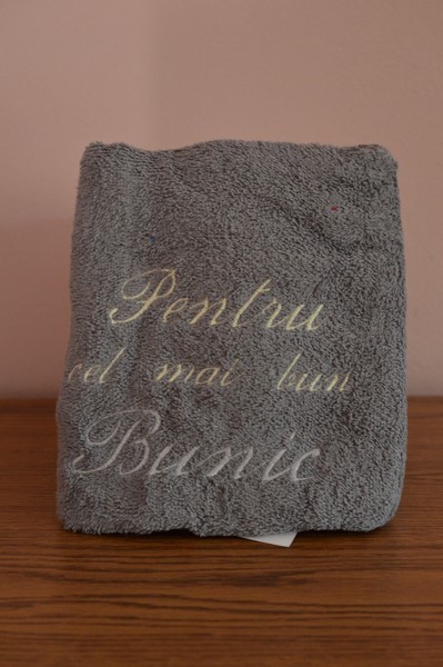 Prosop personalizat- Pentru cel mai bun bunic (gri)