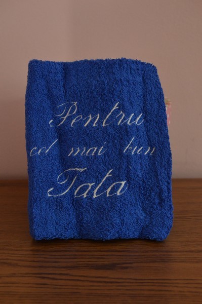 Prosop personalizat- Pentru cel mai bun tata (albastru)