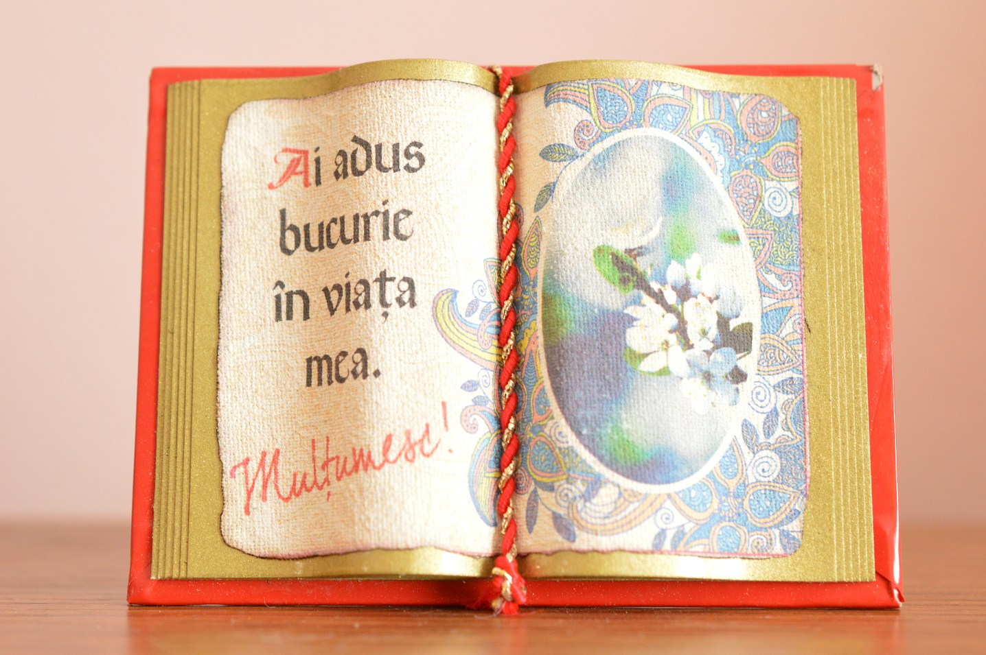 Carte decorativa magnetica - Ai adus bucurie in viata mea... (7x9,50 cm) Carte decorativa magnetica - Ai adus bucurie in viata mea... (7x9,50 cm)