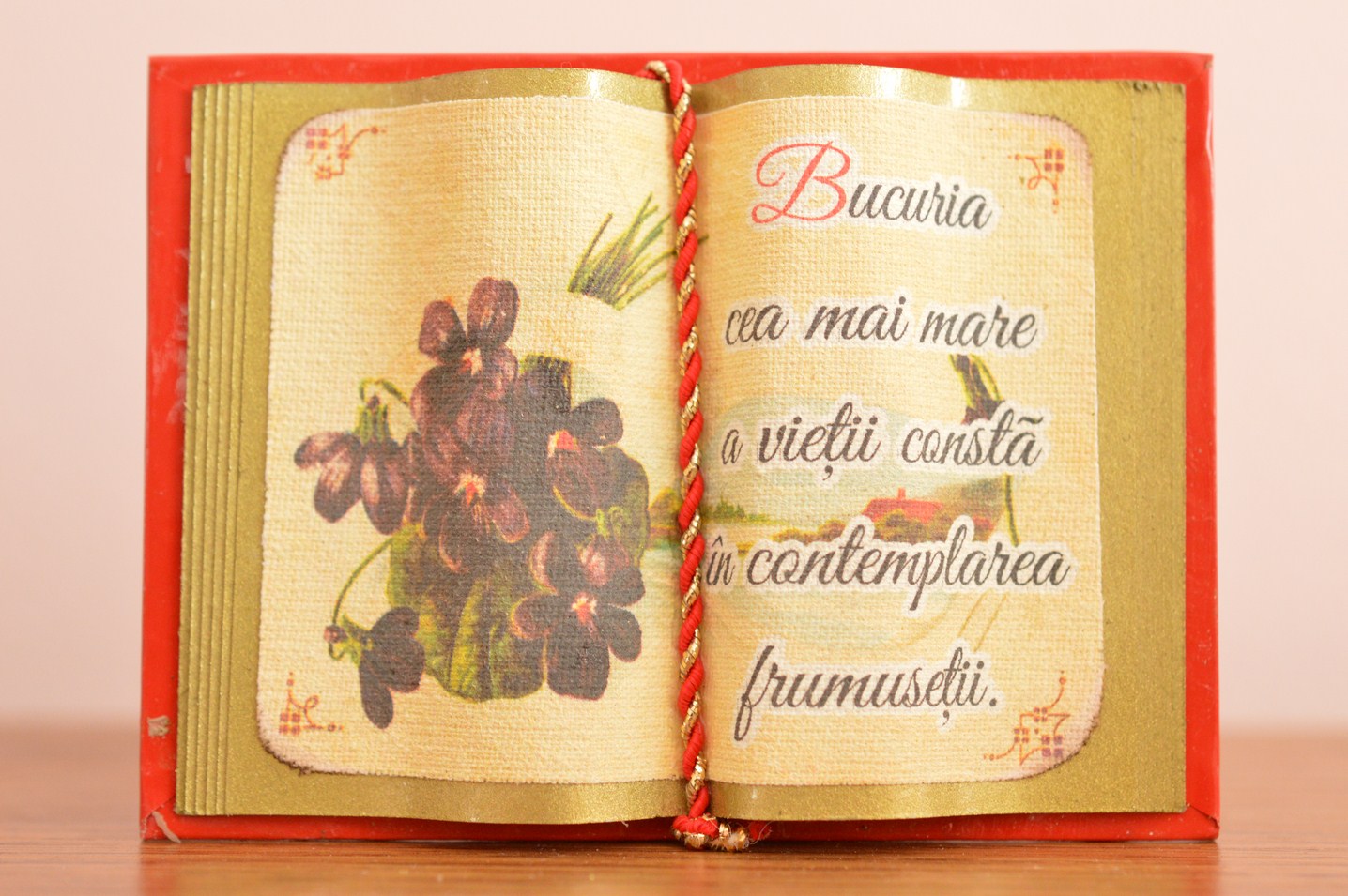 Carte decorativa magnetica - Bucuria cea mai mare a vietii... (7x9,50 cm) Carte decorativa magnetica - Bucuria cea mai mare a vietii... (7x9,50 cm)