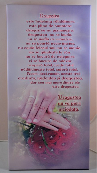 Tablou canvas -Dragostea (25x50 cm) Tablou canvas -Dragostea (25x50 cm)