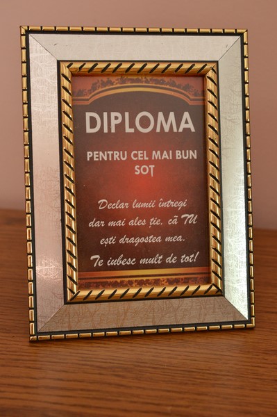 Diploma in rama metalica- Pentru cel mai bun sot Diploma in rama metalica- Pentru cel mai bun sot