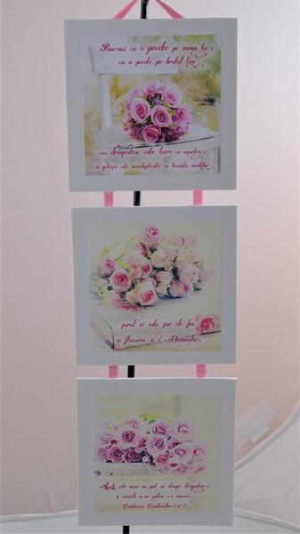 Set 3 mini tablouri - Pune-ma ca o pecete pe inima ta Set 3 mini tablouri - Pune-ma ca o pecete pe inima ta