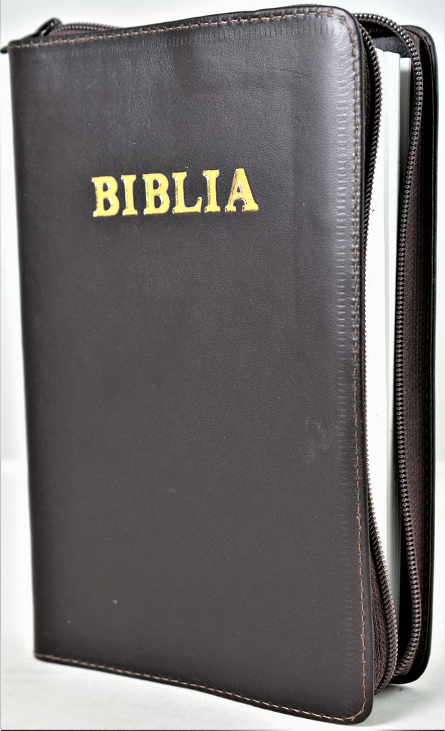 Szent Biblia - forditotta Karoli Gaspar (Biblia in lb. maghiara, marime medie, piele, maro, fermoar) Szent Biblia - forditotta Karoli Gaspar (Biblia in lb. maghiara, marime medie, piele, maro, fermoar)