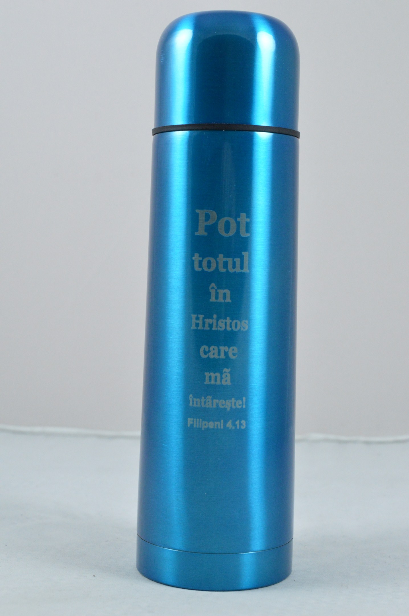 Cana termoizolanta -  Pot totul in Hristos (9x17cm) Cana termoizolanta -  Pot totul in Hristos (9x17cm)