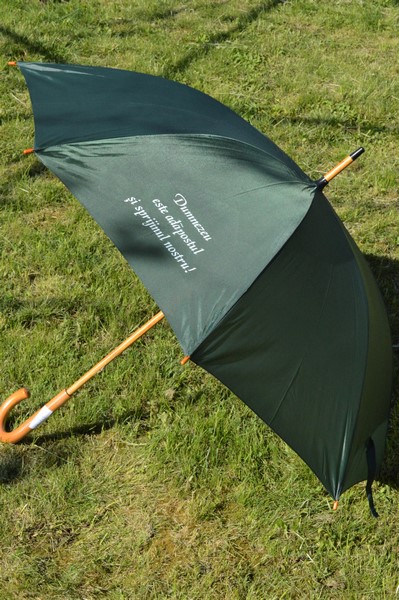 Umbrela - Dumnezeu este sprijinul si adapostul nostru , culoare verde