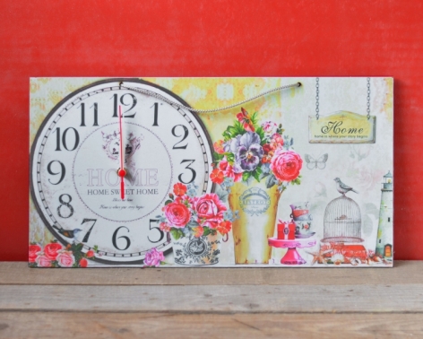 Ceas vintage - Home sweet home (50x27 cm) Ceas vintage - Home sweet home (50x27 cm)