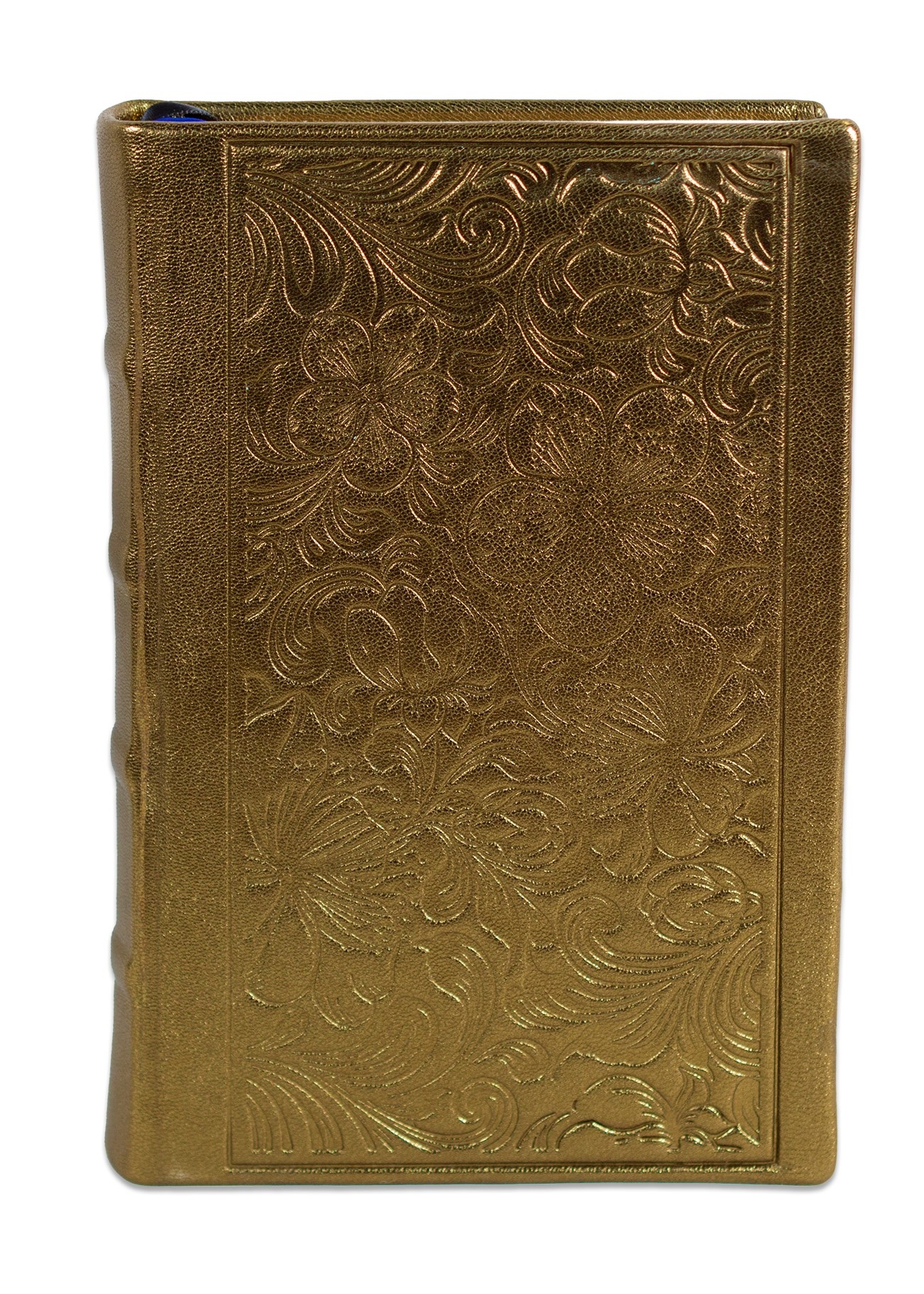 Biblia editie limitata, prelucrata manual, marime medie, culoarea bronz , margini aurii, index, model floral , cuv. lui Isus cu rosu [057 HMI]