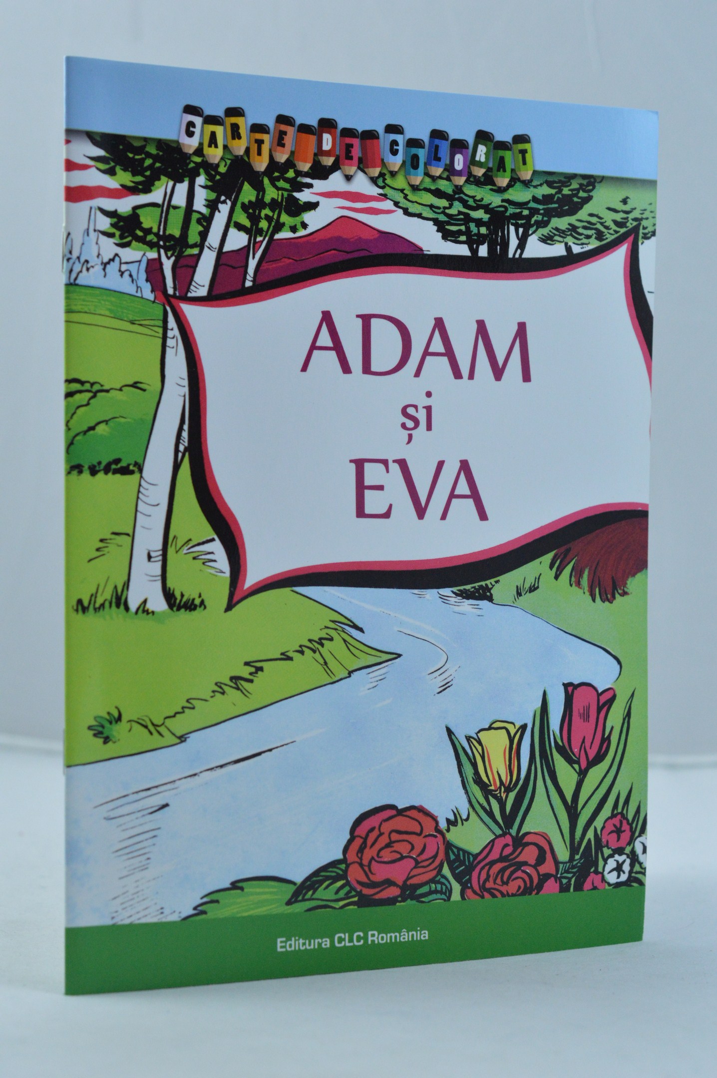 Povestiri biblice de colorat - Adam si Eva Povestiri biblice de colorat - Adam si Eva