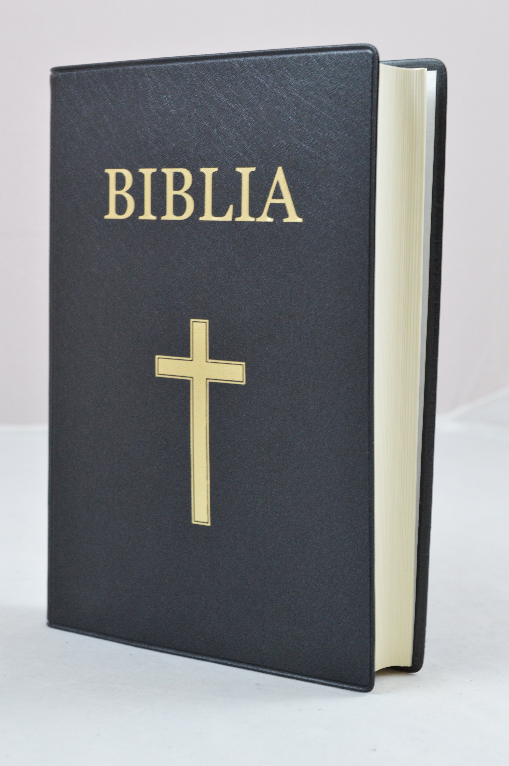 Biblie marime medie, coperta moale, cu cruce [053 CM]