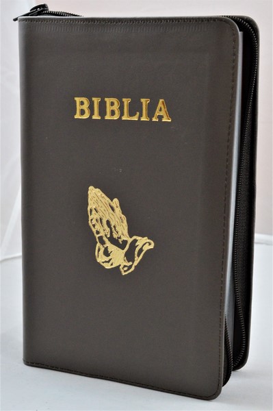 Biblia de studiu pentru o viata deplina, piele maro simbol maini in ruga cu fermoar- versiune pentru copii Biblia de studiu pentru o viata deplina, piele maro simbol maini in ruga cu fermoar- versiune pentru copii