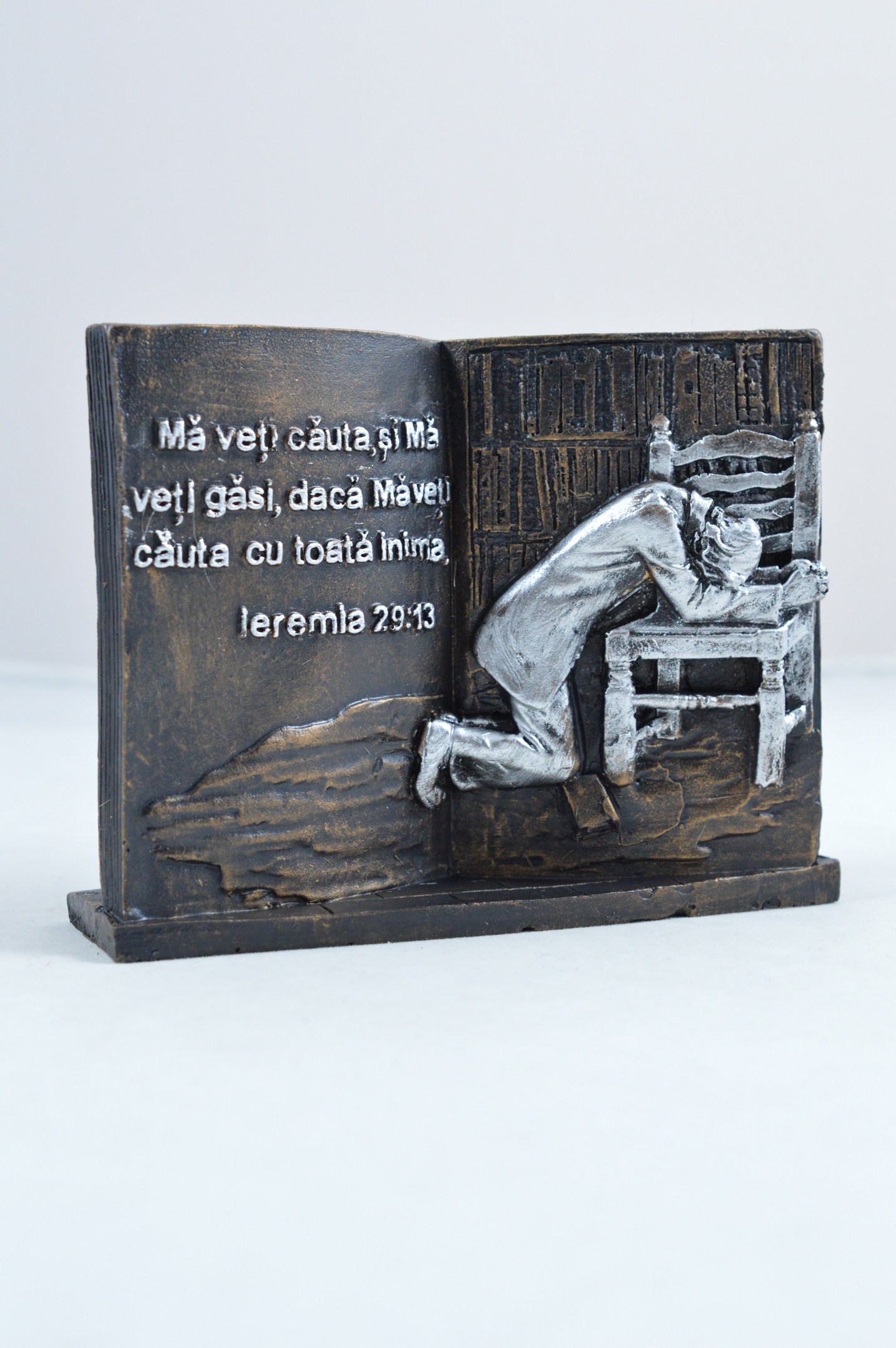 Aplica in forma de carte cu text biblic - Ma veti cauta