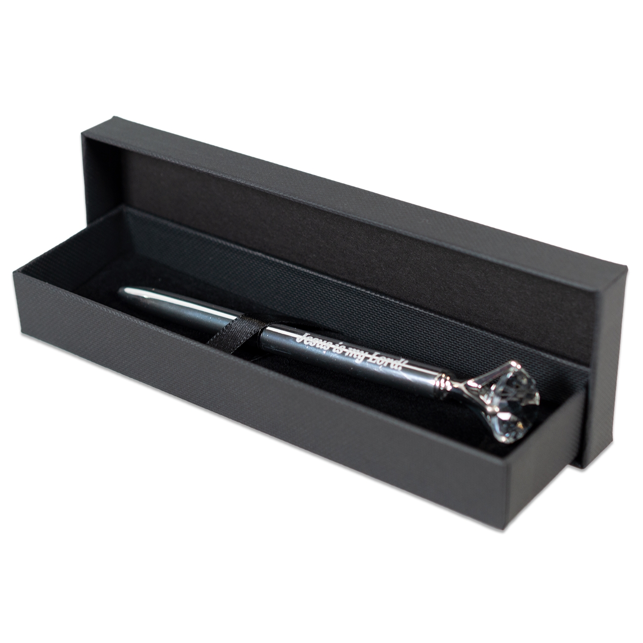 Pix metalic argintiu in cutie neagra - Jesus is my Lord! Pix metalic argintiu in cutie neagra - Jesus is my Lord!