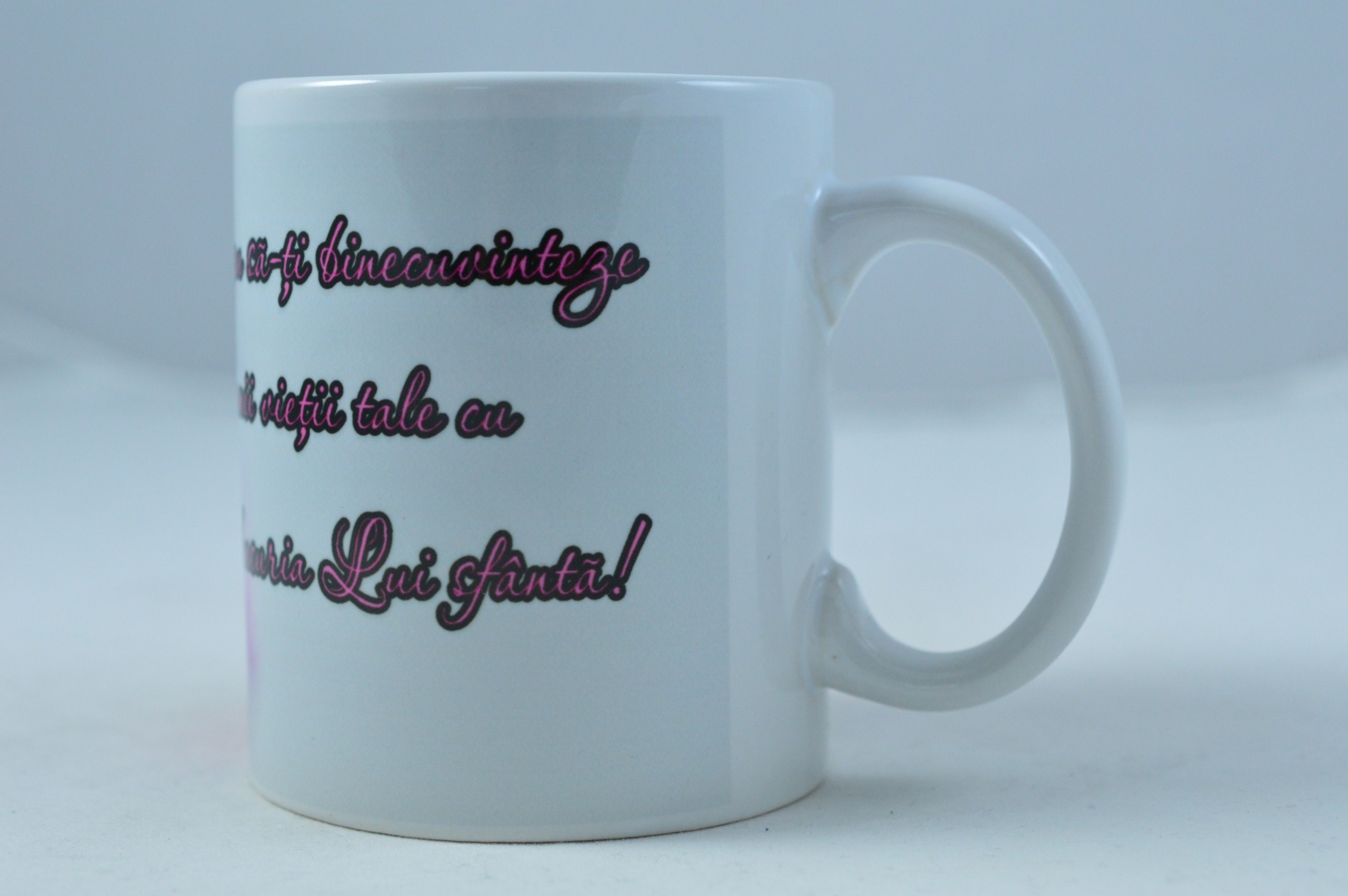 Cana ceramica cu urare - Dumnezeu sa-ti binecuvinteze toti anii vietii tale Cana ceramica cu urare - Dumnezeu sa-ti binecuvinteze toti anii vietii tale