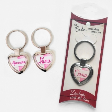 Breloc inima cu nume - Felicia Breloc inima cu nume - Felicia