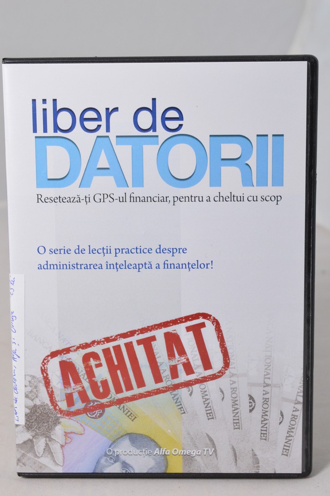 Liber de datorii, DVD Liber de datorii, DVD