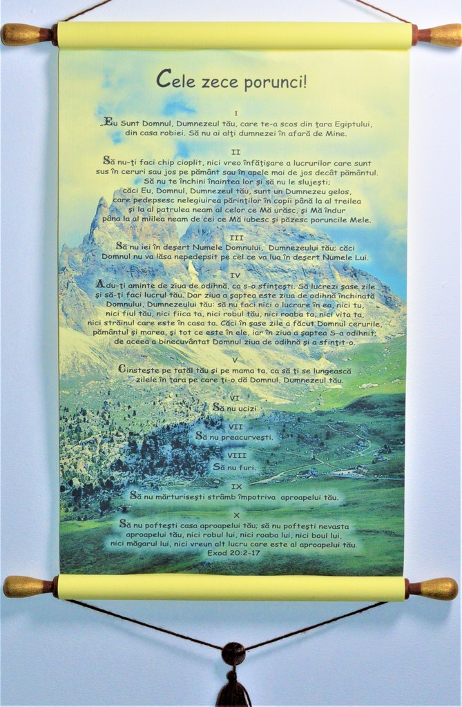 Papirus A3 (40x30cm) -  Cele zece porunci! Papirus A3 (40x30cm) -  Cele zece porunci!