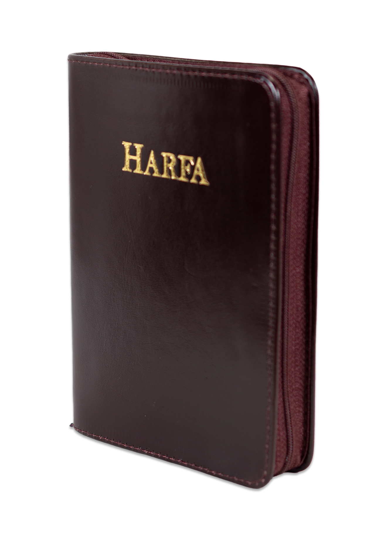 Harfa bisericilor lui Dumnezeu, editia 13, imbracata in piele, visinie, cu fermoar Harfa bisericilor lui Dumnezeu, editia 13, imbracata in piele, visinie, cu fermoar