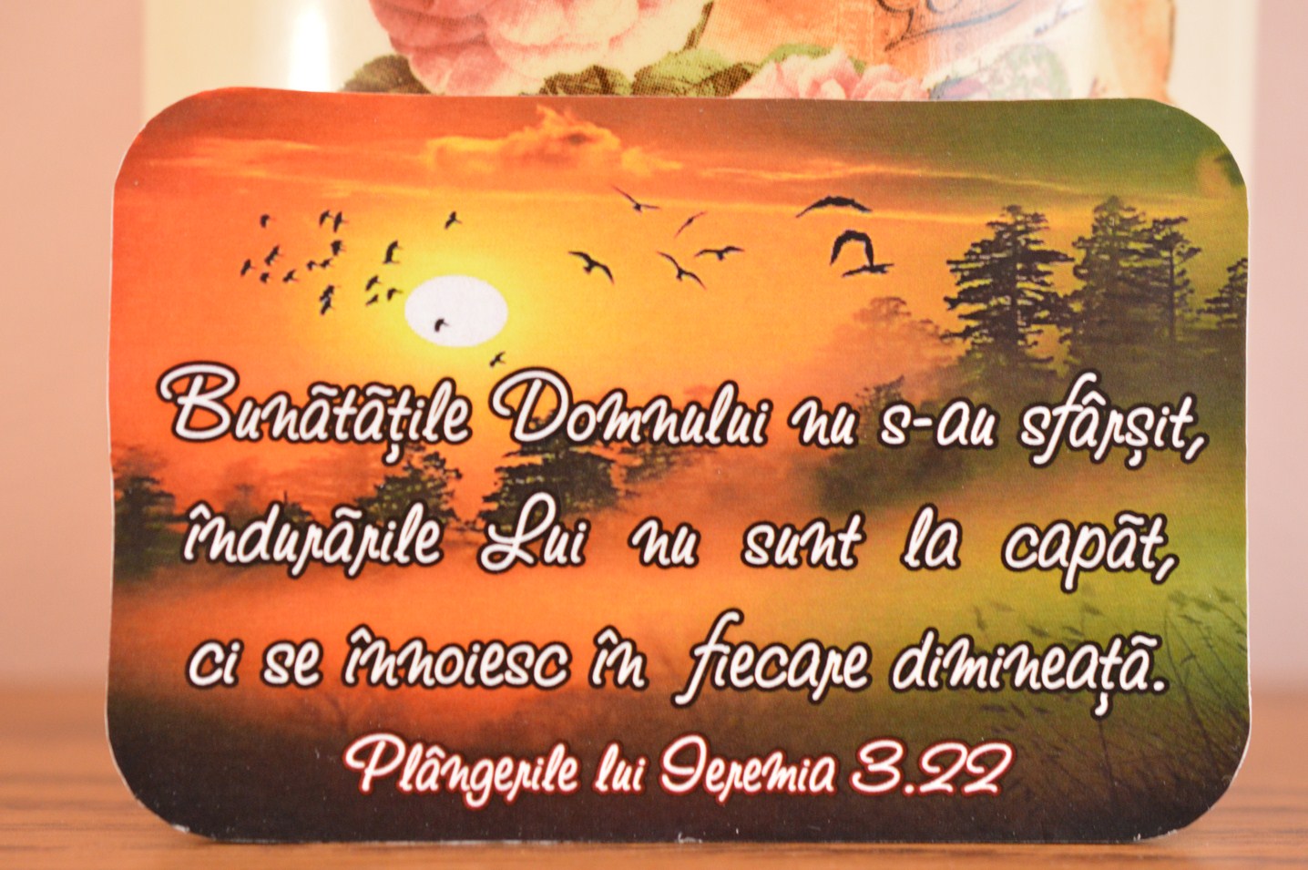 Magnet de frigider - Bunatatile Domnului nu s-au sfarsit Magnet de frigider - Bunatatile Domnului nu s-au sfarsit