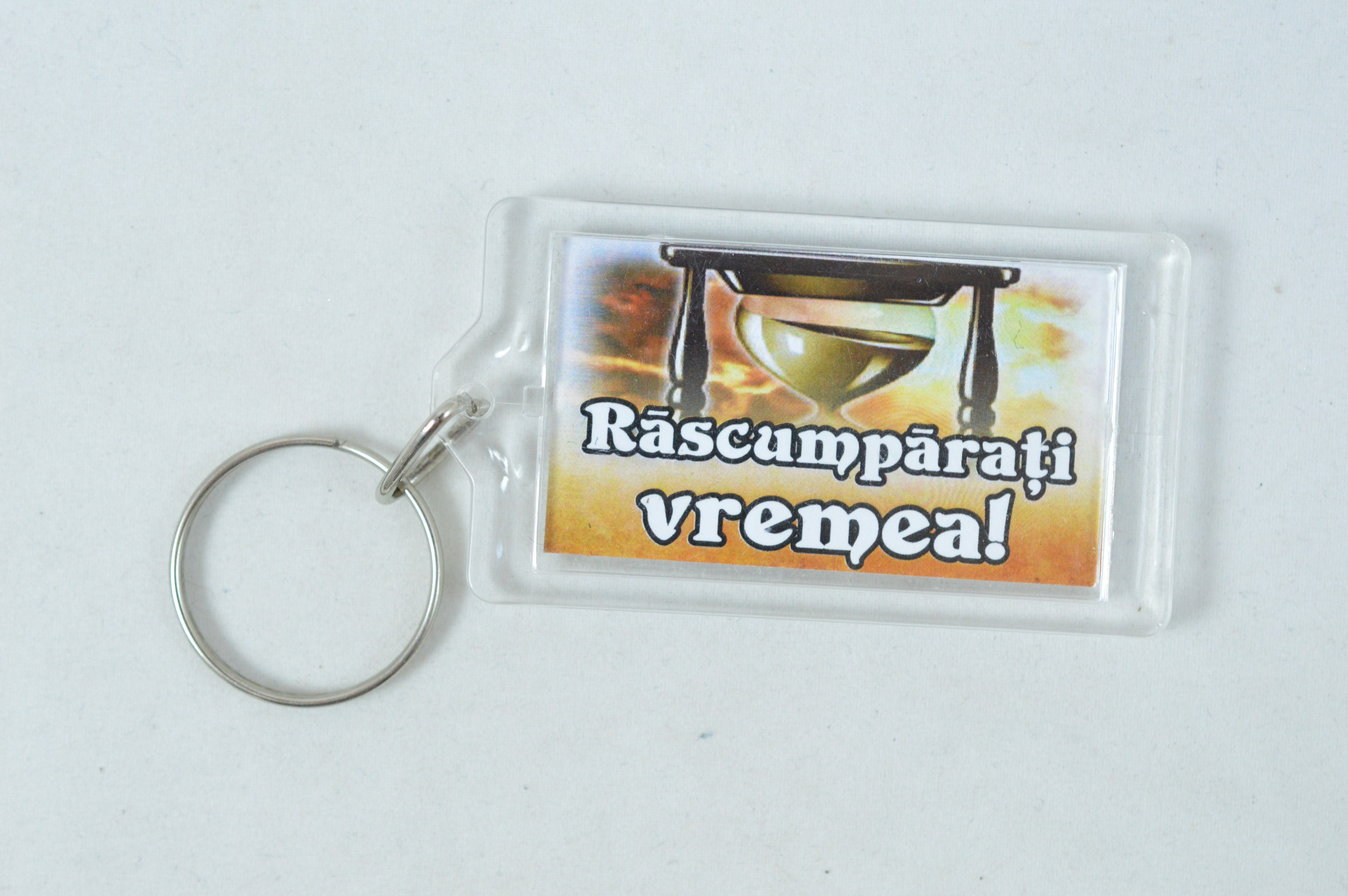 Breloc cu mesaj crestin fata/verso - Rascumparati vremea! Breloc cu mesaj crestin fata/verso - Rascumparati vremea!