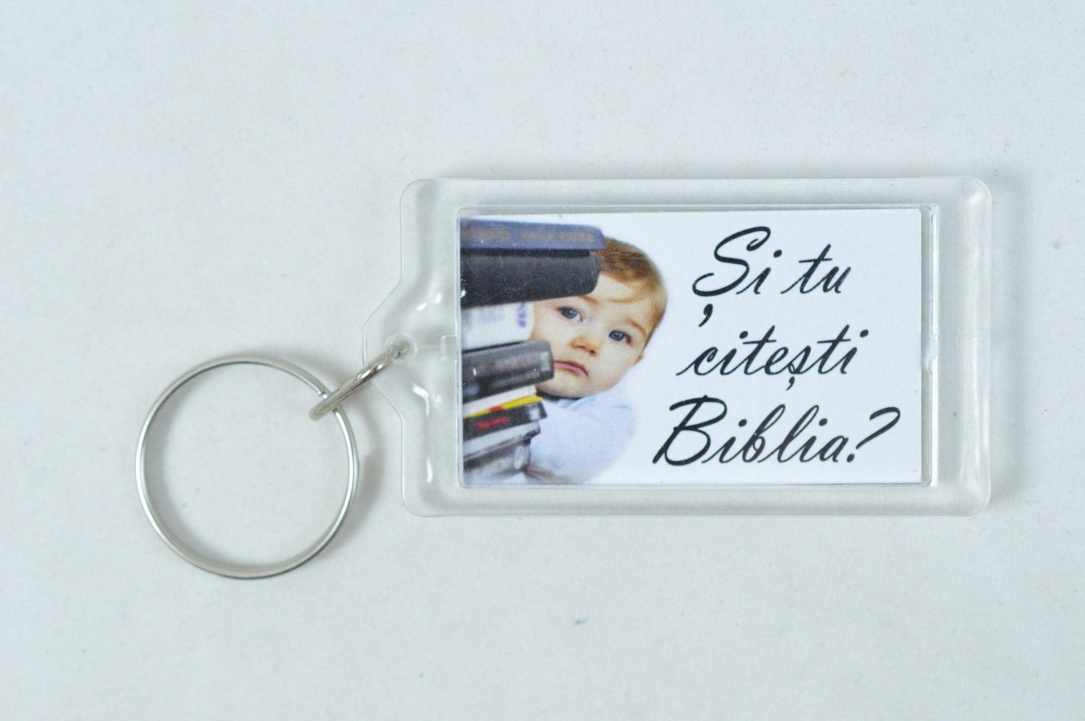 Breloc cu mesaj biblic fata/verso - Si tu citesti Biblia? Breloc cu mesaj biblic fata/verso - Si tu citesti Biblia?