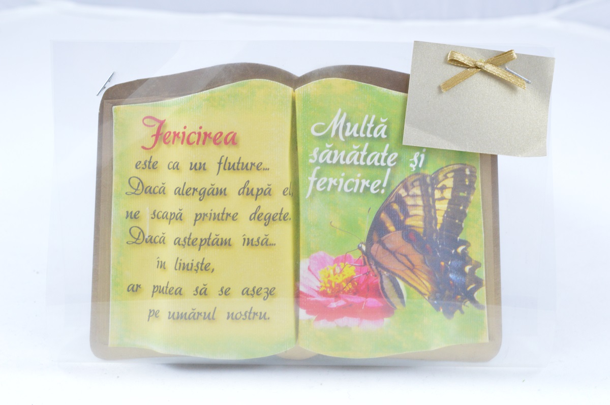 Decor minicarte - Fericirea este ca un fluture2 Decor minicarte - Fericirea este ca un fluture2