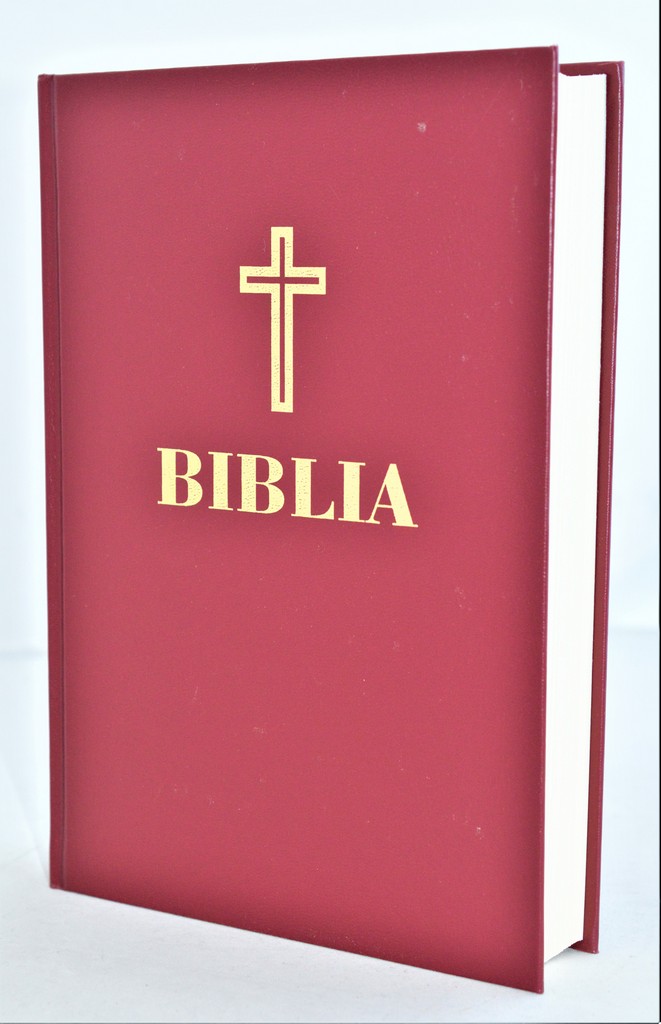 Biblia – ediție omagială 100 de ani de la Marea Unire, cartonata, visinie, marime mare, margini albe (cu aprobarea Sf. Sinod) Biblia – ediție omagială 100 de ani de la Marea Unire, cartonata, visinie, marime mare, margini albe (cu aprobarea Sf. Sinod)