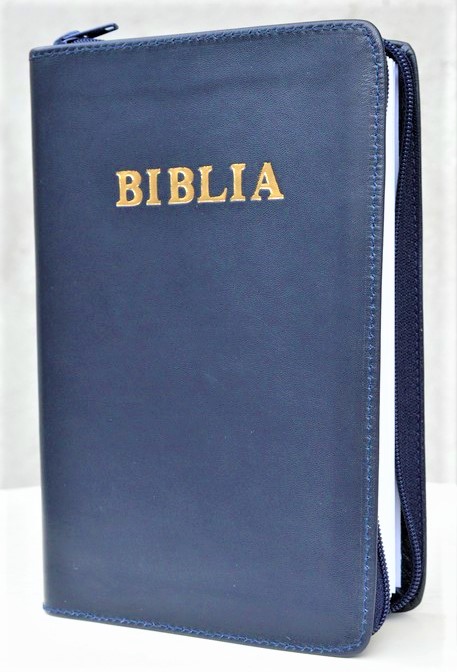 Szent Biblia - forditotta Karoli Gaspar (Biblia in lb. maghiara, marime medie, piele, bleumarin, fermoar) Szent Biblia - forditotta Karoli Gaspar (Biblia in lb. maghiara, marime medie, piele, bleumarin, fermoar)