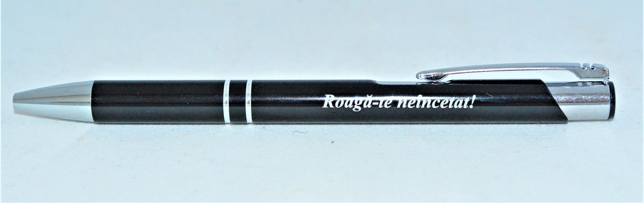 Pix metalic - Roaga-te neincetat! (negru) Pix metalic - Roaga-te neincetat! (negru)