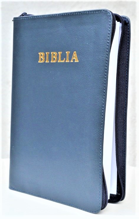Szent Biblia - forditotta Karoli Gaspar (Biblia in lb. maghiara, marime mare, piele, bleumarin, fermoar) Szent Biblia - forditotta Karoli Gaspar (Biblia in lb. maghiara, marime mare, piele, bleumarin, fermoar)