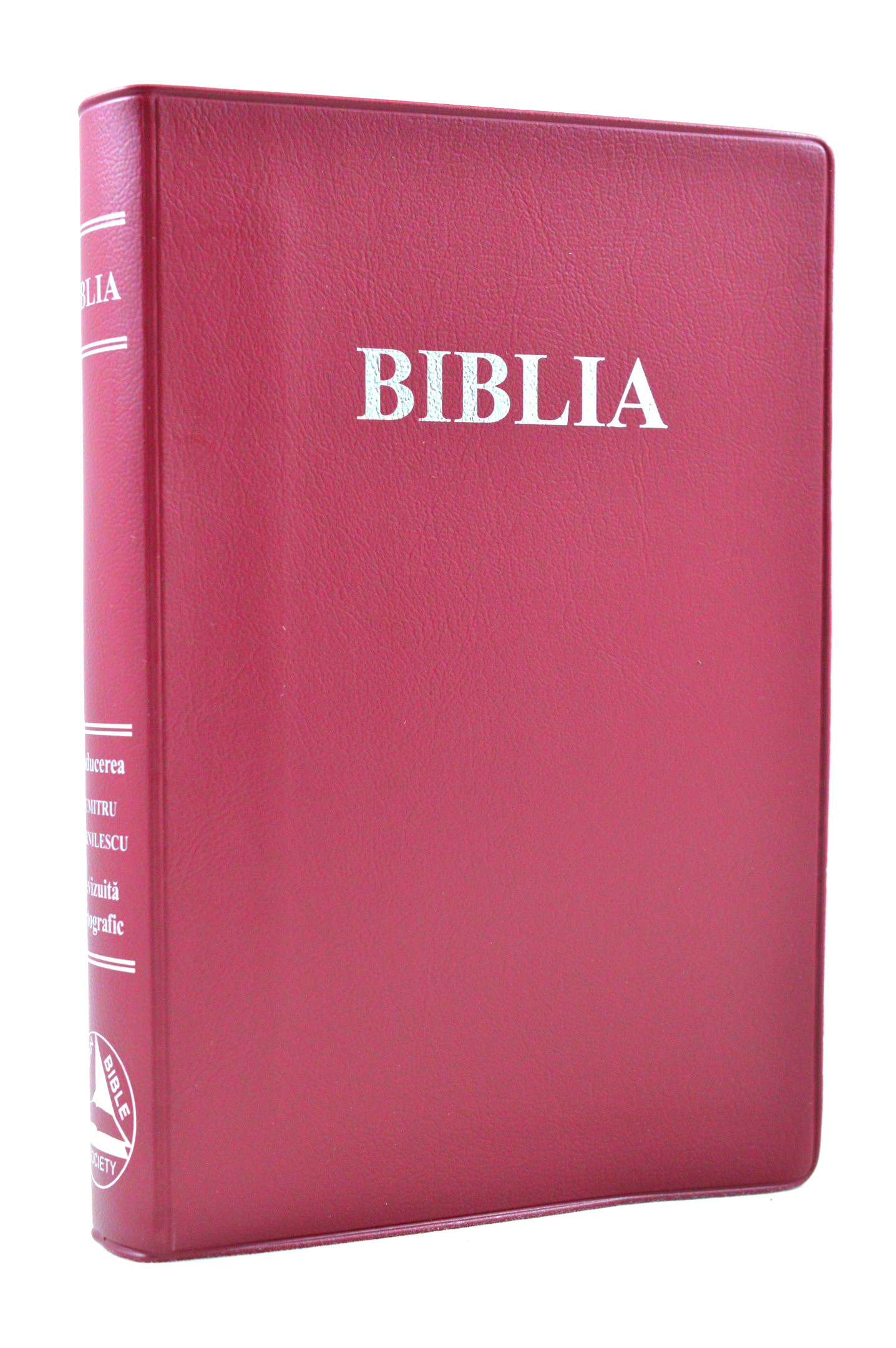 Biblia marime medie, visinie, coperta flexibila de vinil, margini argintii, index [052 CFI]