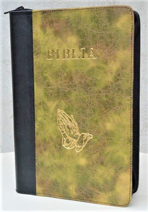 Szent Biblia - forditotta Karoli Gaspar (Biblia in lb. maghiara, marime mare, piele, negru | verde militar, fermoar) Szent Biblia - forditotta Karoli Gaspar (Biblia in lb. maghiara, marime mare, piele, negru | verde militar, fermoar)