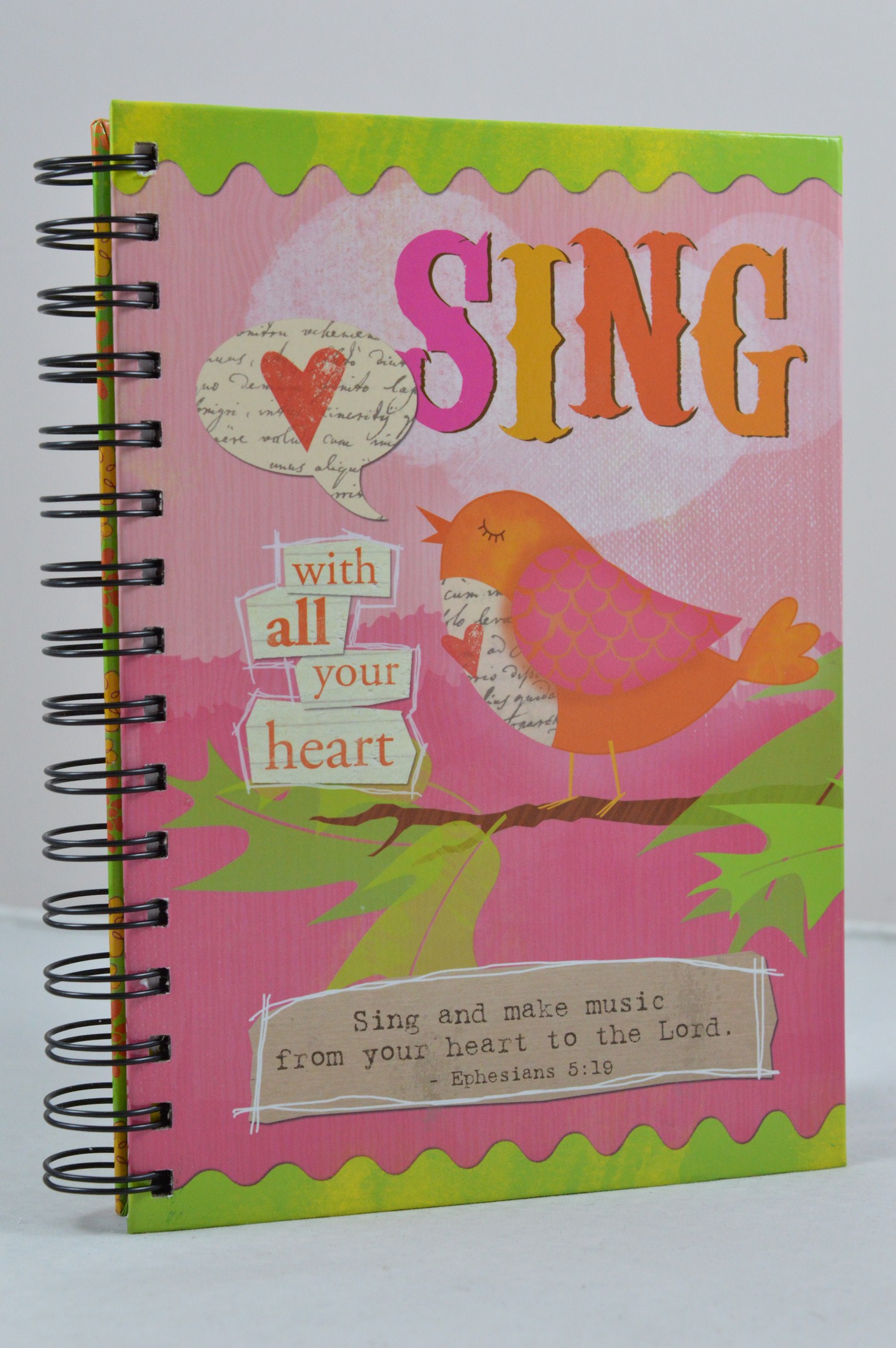 Jurnal crestin cu spirala - Sing With All Your Heart