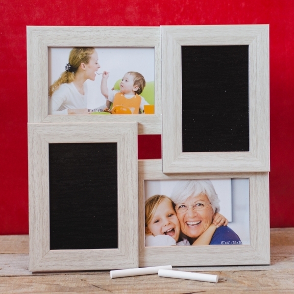 Rama foto colaj (bej) - tablou 4 poze (32x32x2.5 cm) Rama foto colaj (bej) - tablou 4 poze (32x32x2.5 cm)