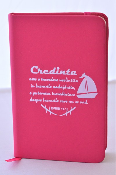Carnetel A6 - Credinta (roz) Carnetel A6 - Credinta (roz)