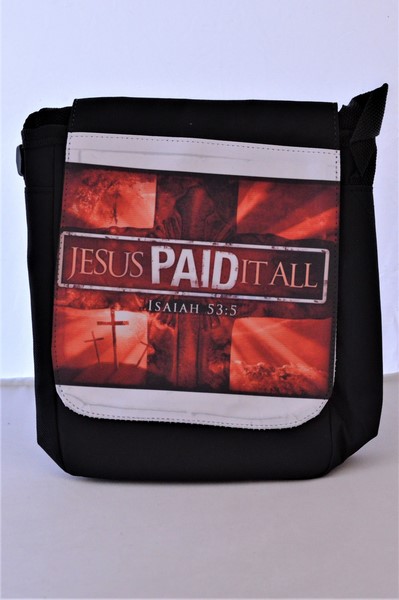 Geanta cu mesaj crestin- Jesus paid it all Geanta cu mesaj crestin- Jesus paid it all
