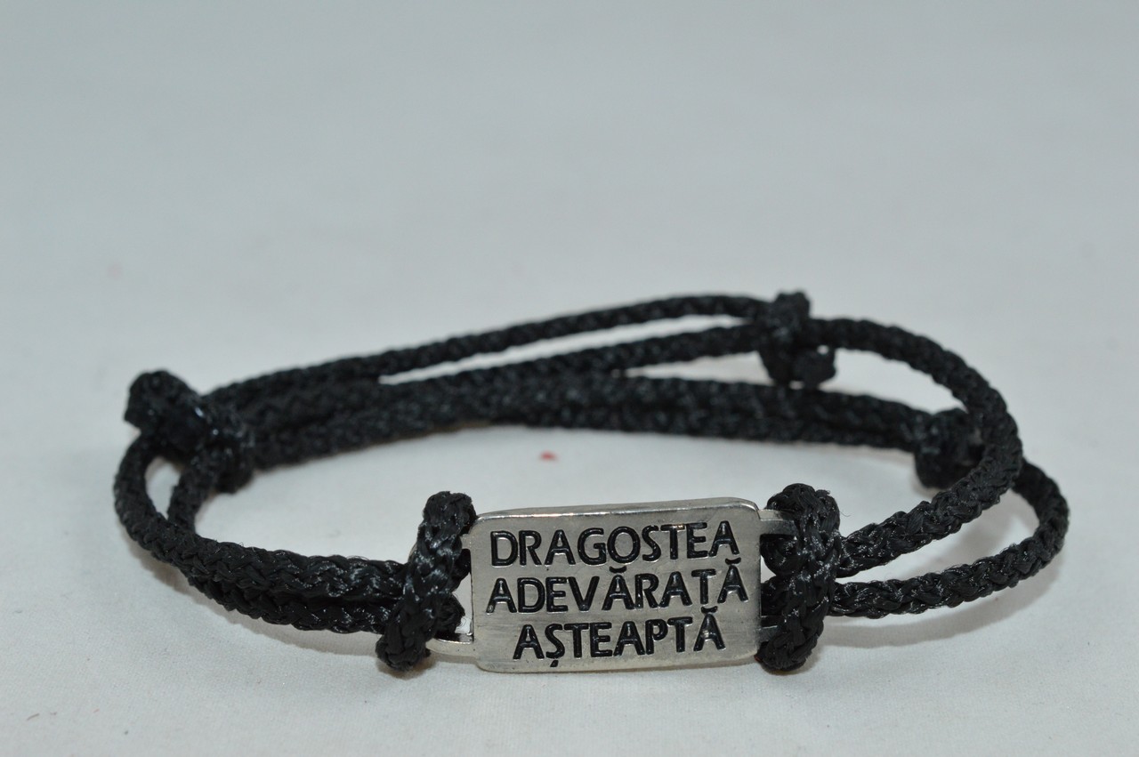 Bratara crestina (șnur) - Dragostea adevarata asteapta Bratara crestina (șnur) - Dragostea adevarata asteapta